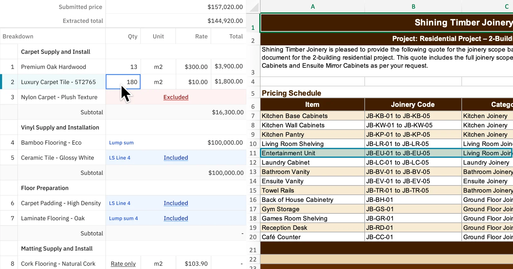 Excel source-mapping