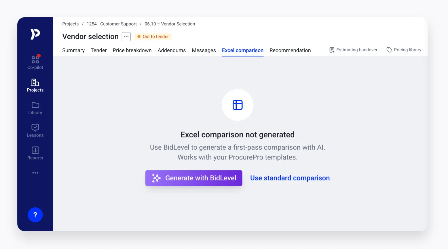 BidLevel x ProcurePro Integration