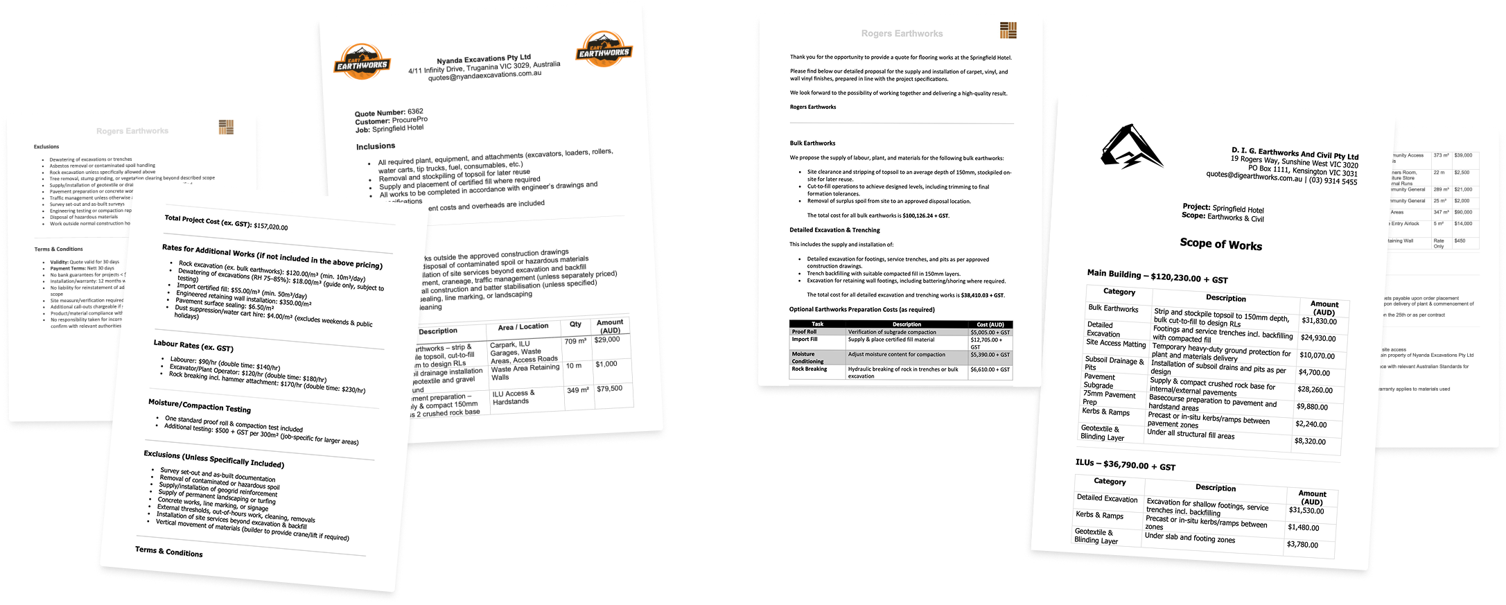 Quote documents