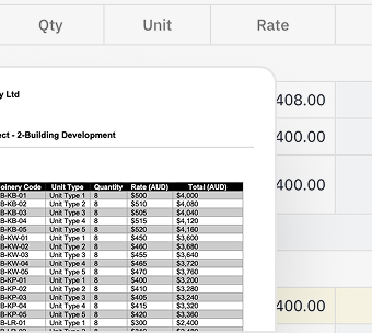 Joinery sample package for Springfield Hotel